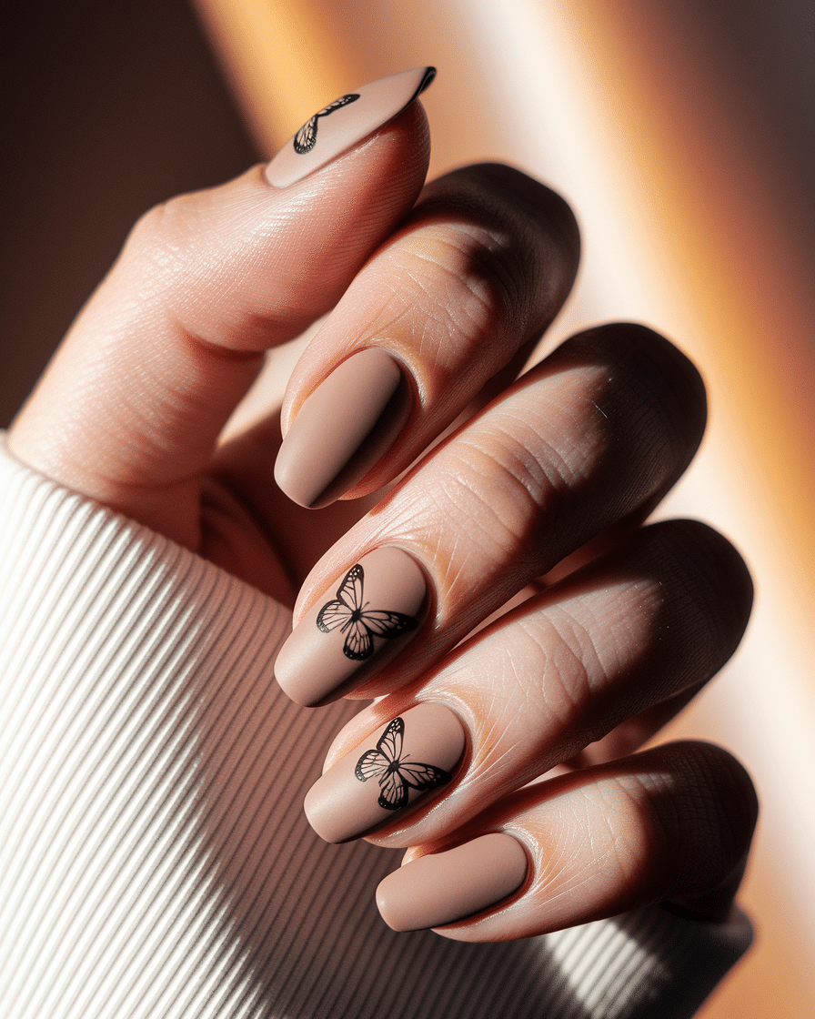 0006_2_a-close-up-photograph-of-a-beautifully-m_QuoVl_brRdWYF_8tRNbgLg_WncvmaVuQMmzGFeW_fM8oQ Beautiful Butterfly Nail Designs That Add a Delicate Touch to Your Manicure