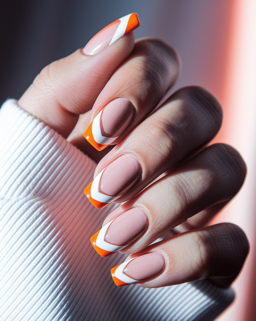 0006_2_in-a-soft-warm-glow-a-close-up-photograp_YCBjRZ8bTViMOII4mq61bg_7CAp41B4R7qmL5WpvcQ2Eg Vibrant Summer Nail Designs with Orange French Tip Inspiration