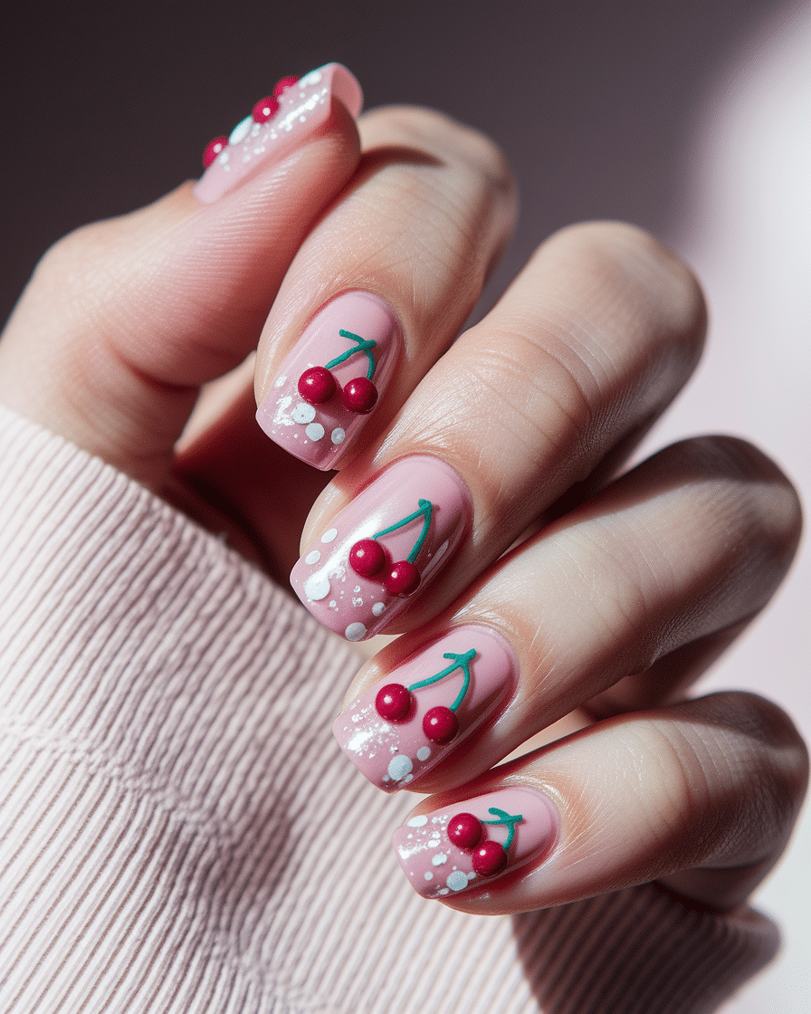 0006_2_in-a-soft-warmly-lit-photograph-a-close-_Ys_ZnY1TTTy-EjCJmH1euA_Sm2XoVCAQv-2u88nW7FurA Cherry Nail Designs with a 3D Twist: The Trend Everyone's Talking About