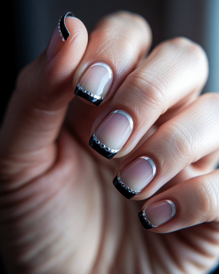 Elegant Nail Design Ideas with a Bold Edge: Why Black French Tips Are Making a Statement