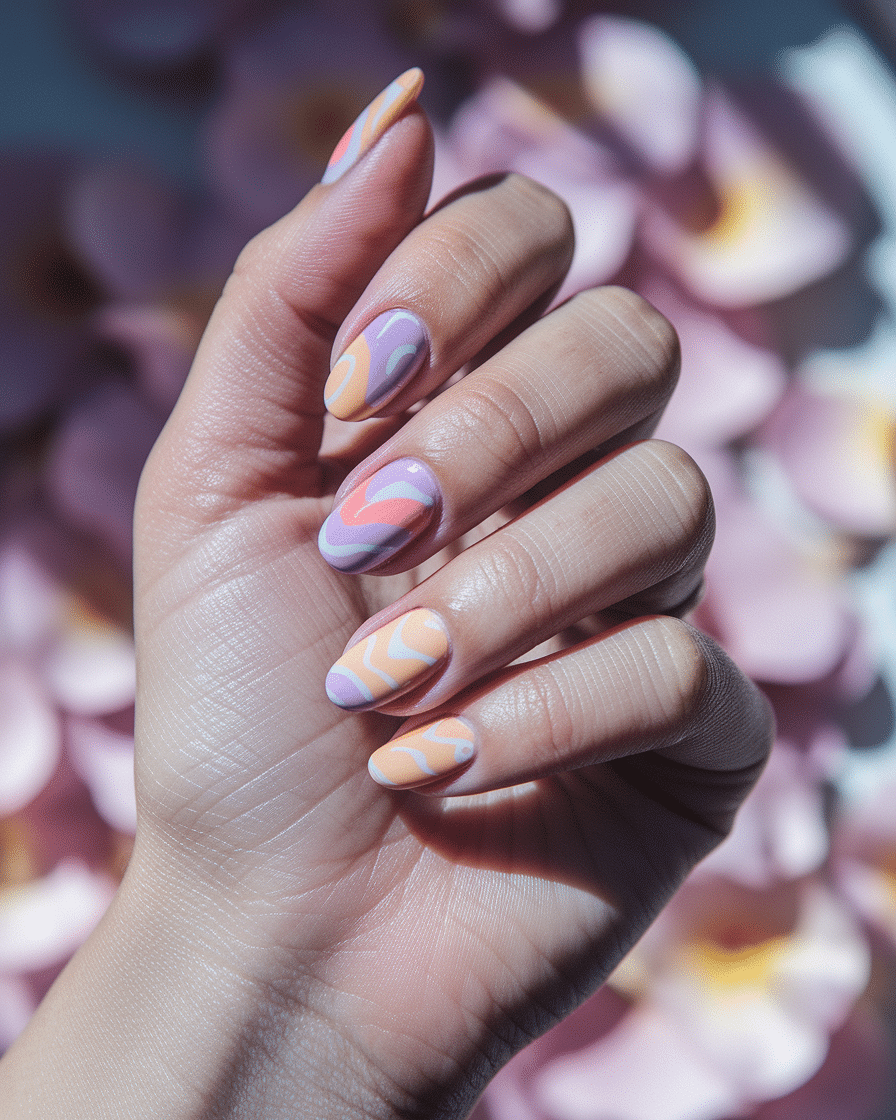 0006_3_a-close-up-photograph-of-a-graceful-hand_OHLoWHKQRbShxHTryTfUWw_g_ISTPNxRtCdQGc0QB_MNw Bright and Simple Nail Designs Perfect for Summer Style in 2025