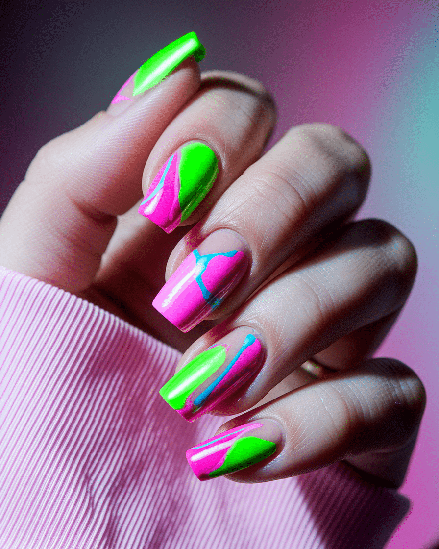 0007_2_a-close-up-photograph-captures-a-beautif_OOA_0bduQquW1Webj18KwQ_4FhWnFePT1-cjeF-_5MbFw Colorful Nail Design Ideas Perfect for a Stylish Summer Look