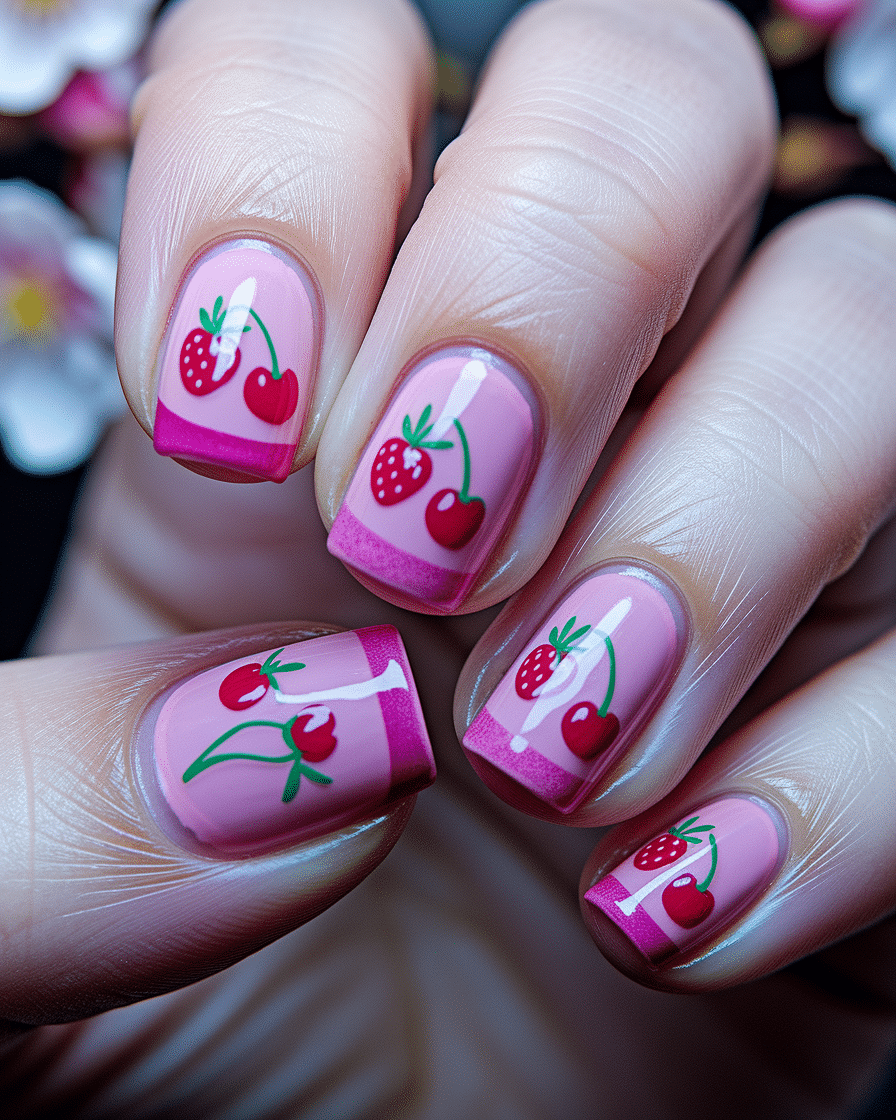Cherry Nail Designs with a 3D Twist: The Trend Everyone's Talking About