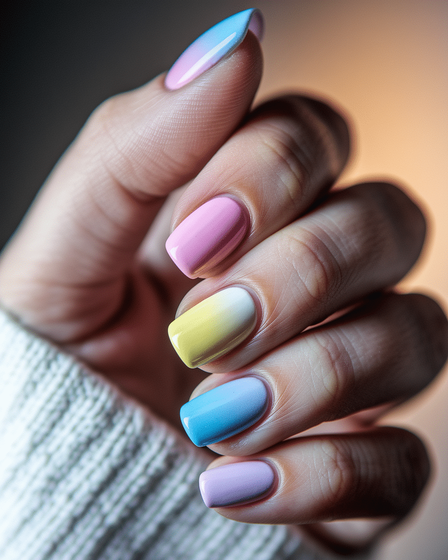 0007_3_a-close-up-photograph-captures-the-exqui_ySMH2vu3QL2bWz0JBfV4fA_u-mm1P62Q0qH1Nn3NaheQA Soft Gradient Nail Designs for a Perfect Pastel Look