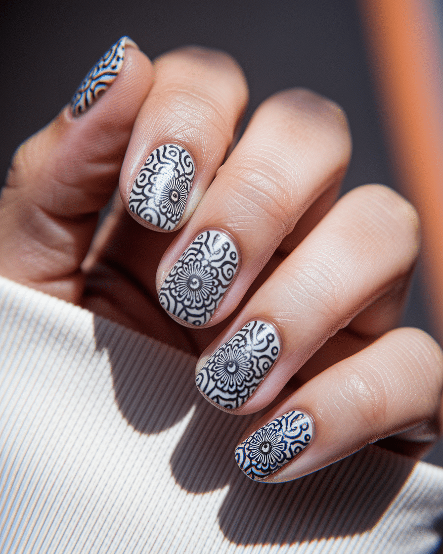 0007_3_a-close-up-photograph-captures-the-intri_kjEddpqyTKexPRWJZ30pUA_qfFPBioiQn-DnTxjAlk1eA Tattoo Nail Art Designs That Add Bold Ink Style to Your Manicure