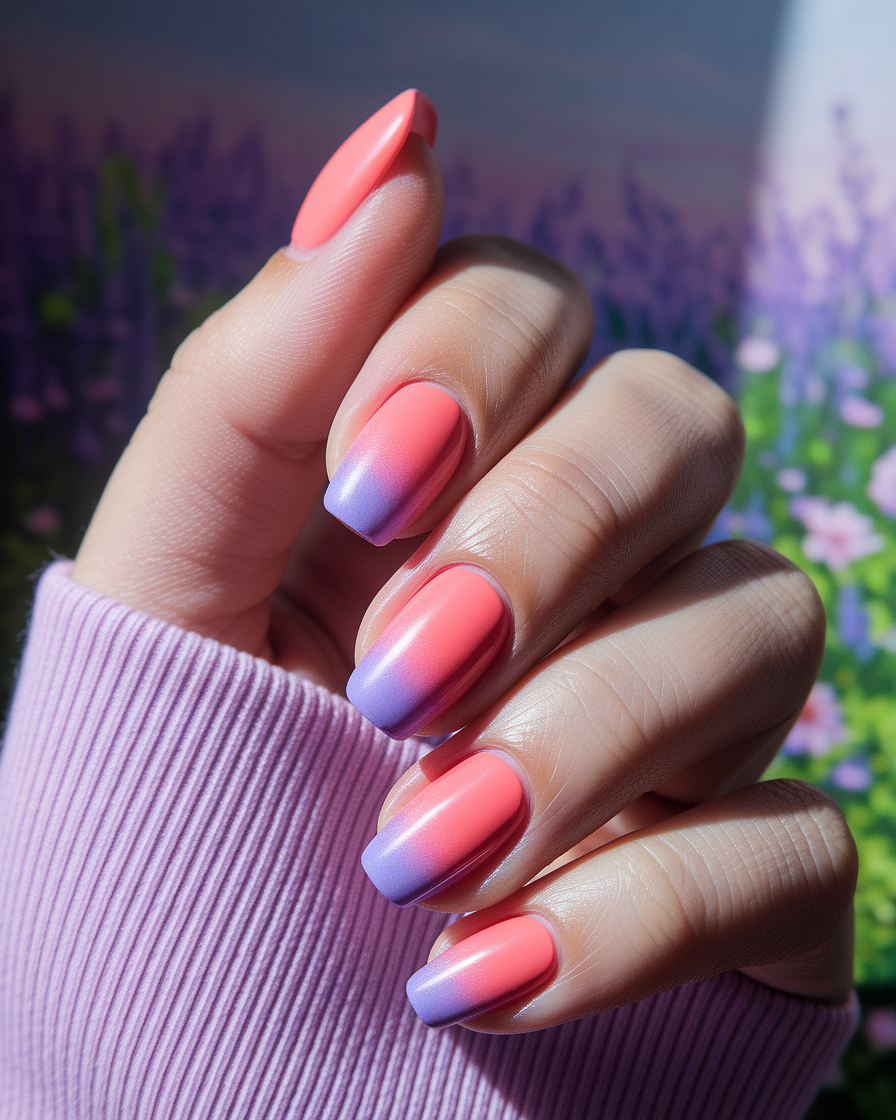 0007_3_a-close-up-photograph-of-a-beautiful-han_Zg0_Pk07RFWXUEhP0iBN_A_mrsCQPdQR-27Ku65HdRX8g_cover Ombre Gradient Nail Designs Inspired by Sunset Colors