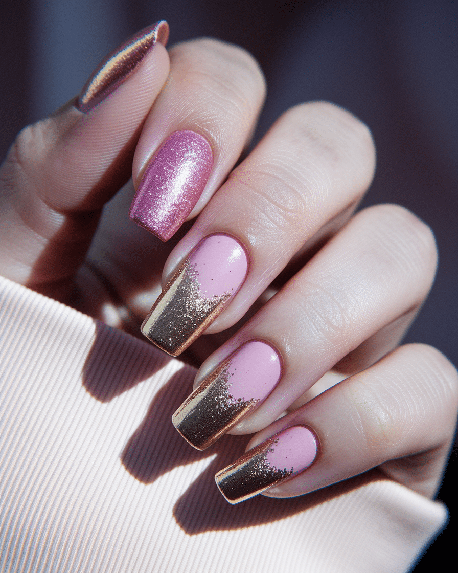 0007_3_in-a-close-up-photograph-a-hand-with-ele_xyVcJWXlTwC2icRql8jCwQ_6d4DwtYpS02sUG1nXD5X3w Elegant Nail Designs with Glitter Ombre for a Timeless Look