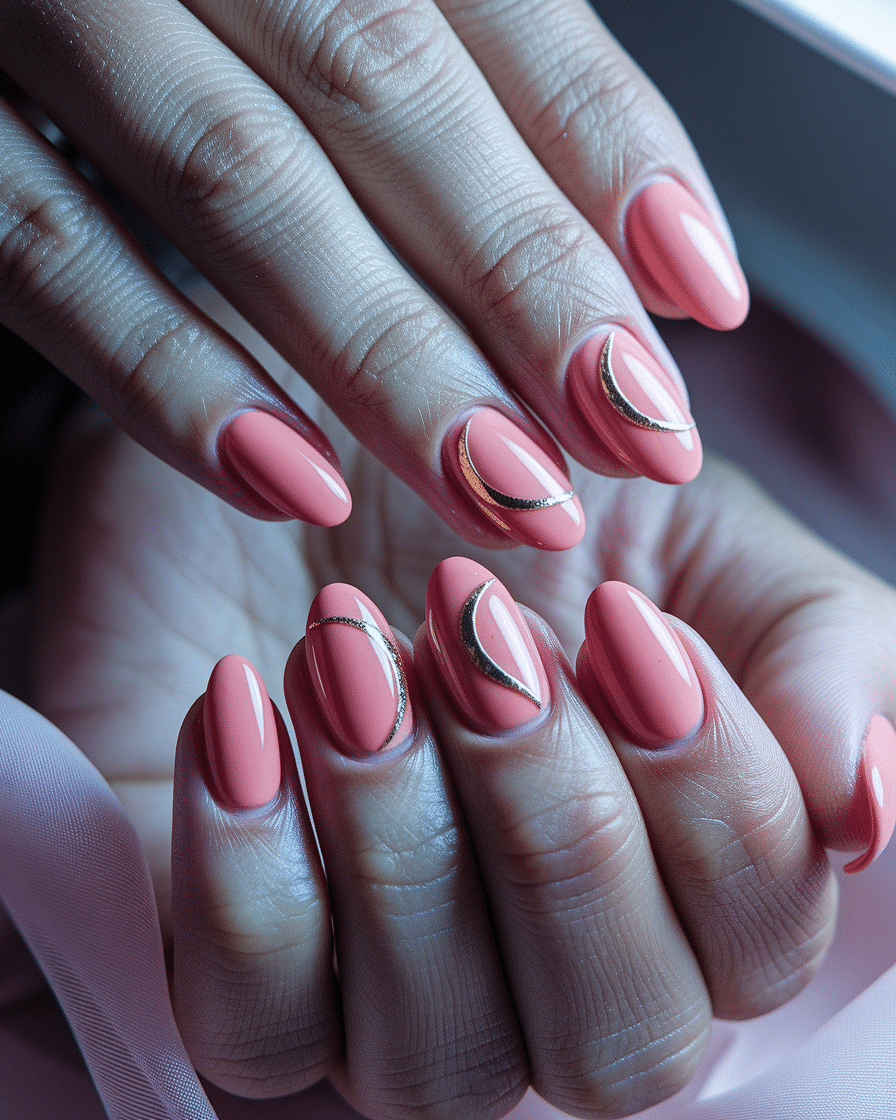 0008_2_a-close-up-photograph-captures-the-intri_QhhXbEArR0i4WmtTkcsWKQ_TN_tg-geTruZIKC8-51LBw Elegant Nail Design Ideas with Coral and Gold Accents for a Luxurious Look