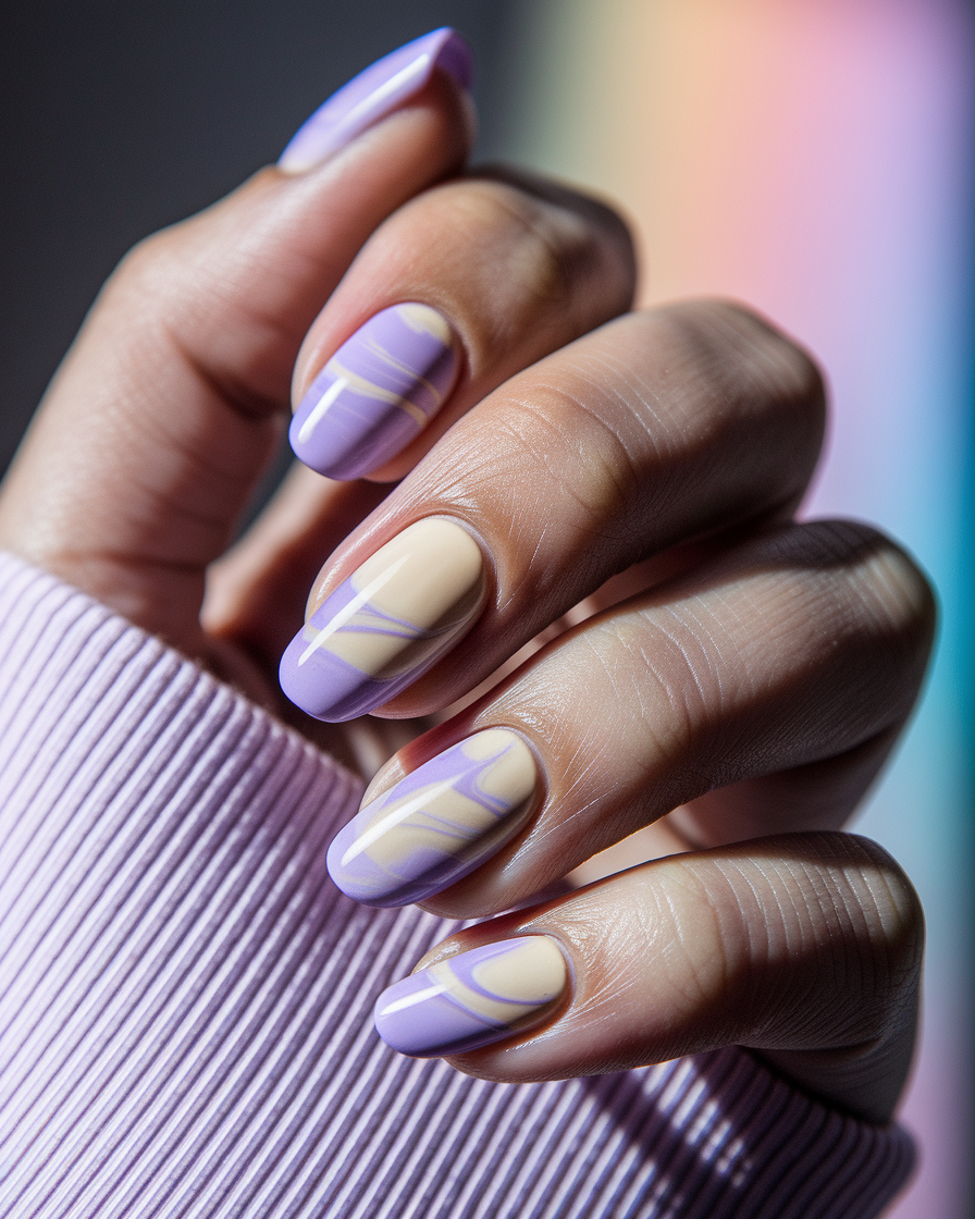 0008_2_a-close-up-photograph-captures-the-intri_TXkYCA5vTl2LuCFTWu1WJA_2SUMt9shRiKqDNhHgfZl_w Soft Neutral Nail Designs with a Pop of Color: The Subtle Art of Lilac and Latte Tones