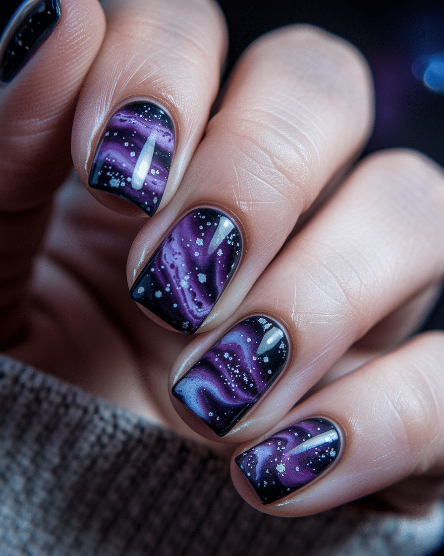 Watercolor Nail Art Designs That Look Like Miniature Paintings