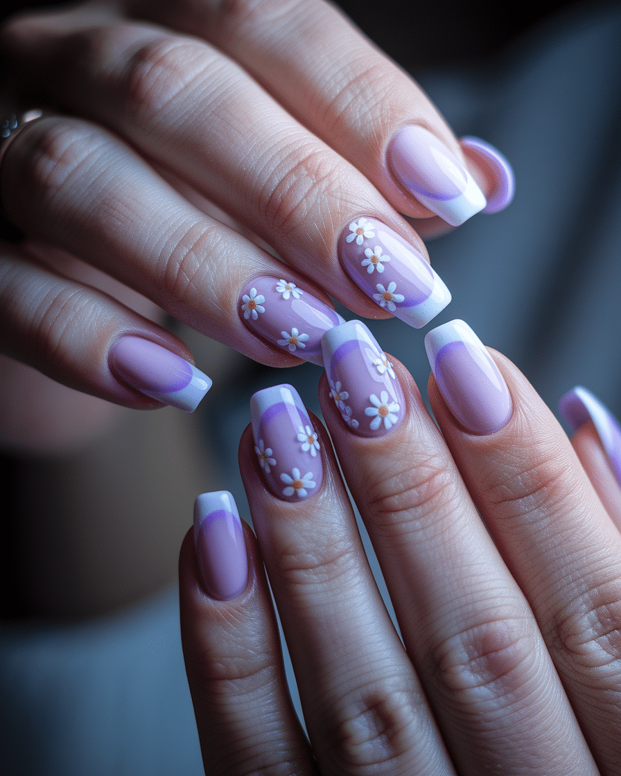 0008_2_a-close-up-photograph-captures-the-intri_tDDscyxMRJ6qqH0r5vpakw_Ni4TBhtLTSi3RyiOqVvXqw Elegant French Nail Designs with Floral and Purple Accents