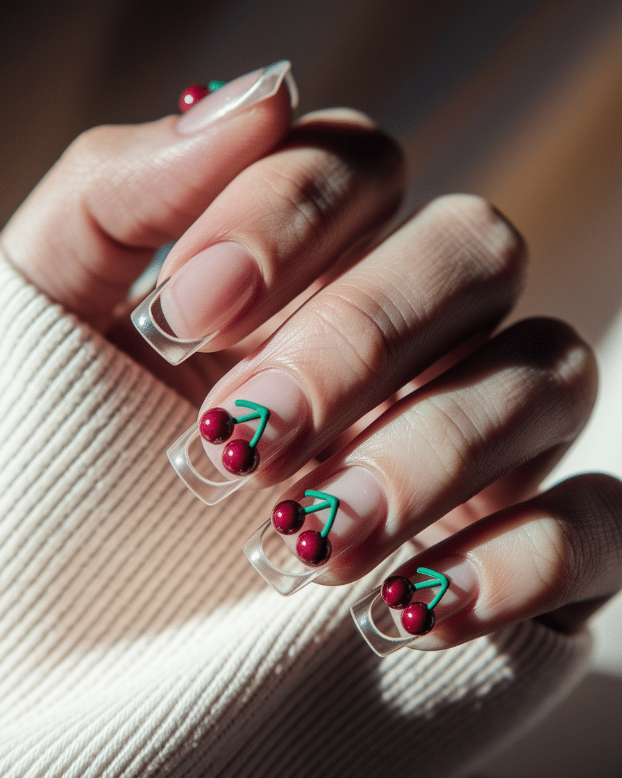 0008_2_a-close-up-photograph-of-a-beautiful-han_k3NBR6d2Qsm_RKxMdBOILg_ruZFDIn1TXC03_A0E5KLNA Cherry Nail Designs with a 3D Twist: The Trend Everyone's Talking About