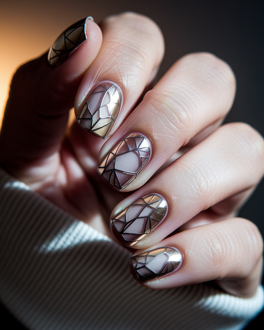 0008_2_a-close-up-photograph-of-a-hand-with-nai_sDzeycuKTKyKLstQiwUfzw_gD7hFVjuReaANv1eXEGGqg_cover Elegant Metallic Nail Designs That Combine Gold, Silver, and Rose Gold Foils