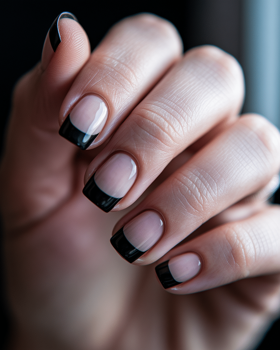 0008_3_a-close-up-photograph-captures-the-elega_gqv5UvYuRuyEh43P7kGl6A_dWAEjR0nTqSXI7GNASjsPA Elegant Nail Design Ideas with a Bold Edge: Why Black French Tips Are Making a Statement