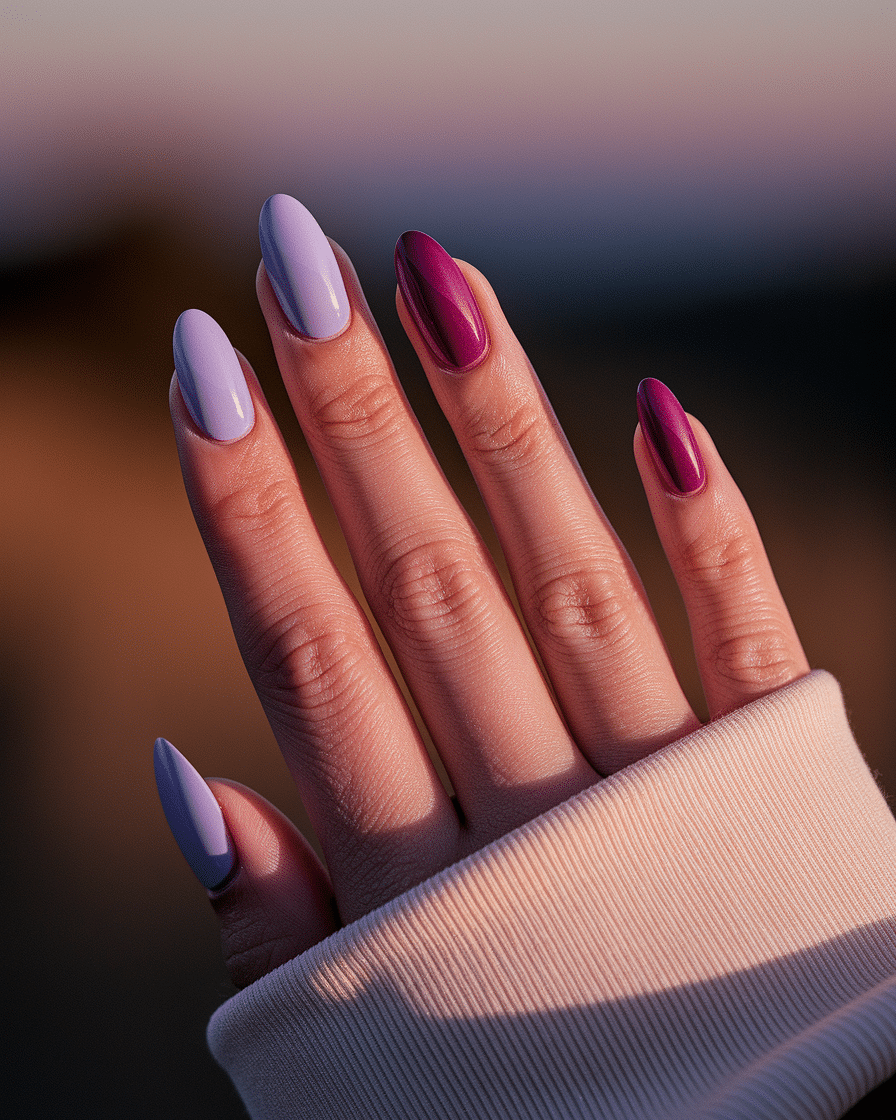 0008_3_a-close-up-photograph-of-a-graceful-hand_ZMIUklQMQMatfZzaDyNjRw_TcYQwoj2RJy96QOp3AKGNg Ombre Coffin Nails That Glow Like a Summer Sunset