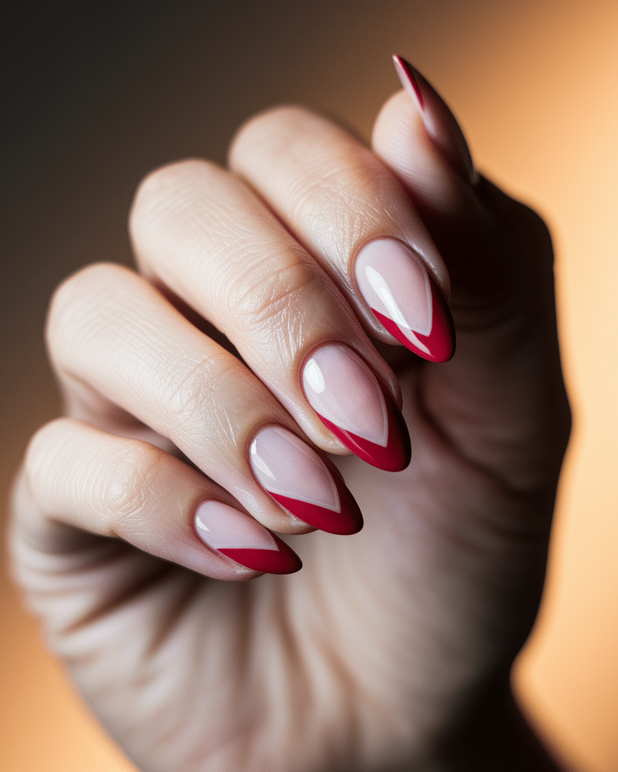 0008_3_in-a-soft-warm-glow-a-close-up-photograp_mYiW1a5qQ0OdXXTQfs2o8g_u9rf49E6RpaYVj4vhsprZA Elegant Nail Trends Featuring Red French Tips for a Timeless Look