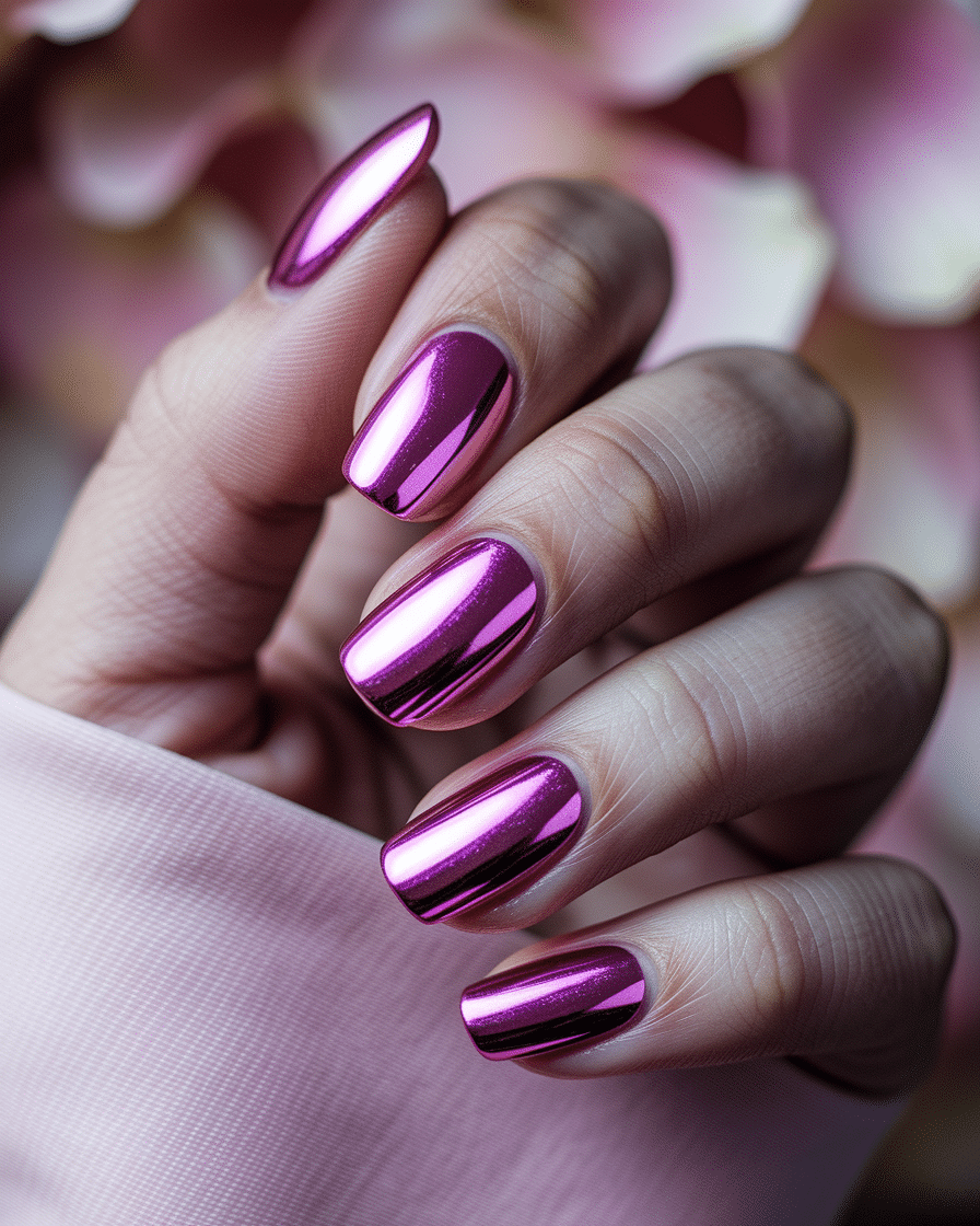 0008_3_in-a-soft-warm-glow-a-close-up-photograp_wRusJ25ISZO534I8K1c6HA_A9ReFSyqQmOCqWSRx-85Hg The Best Pink Chrome Nail Ideas to Elevate Your Manicure Game