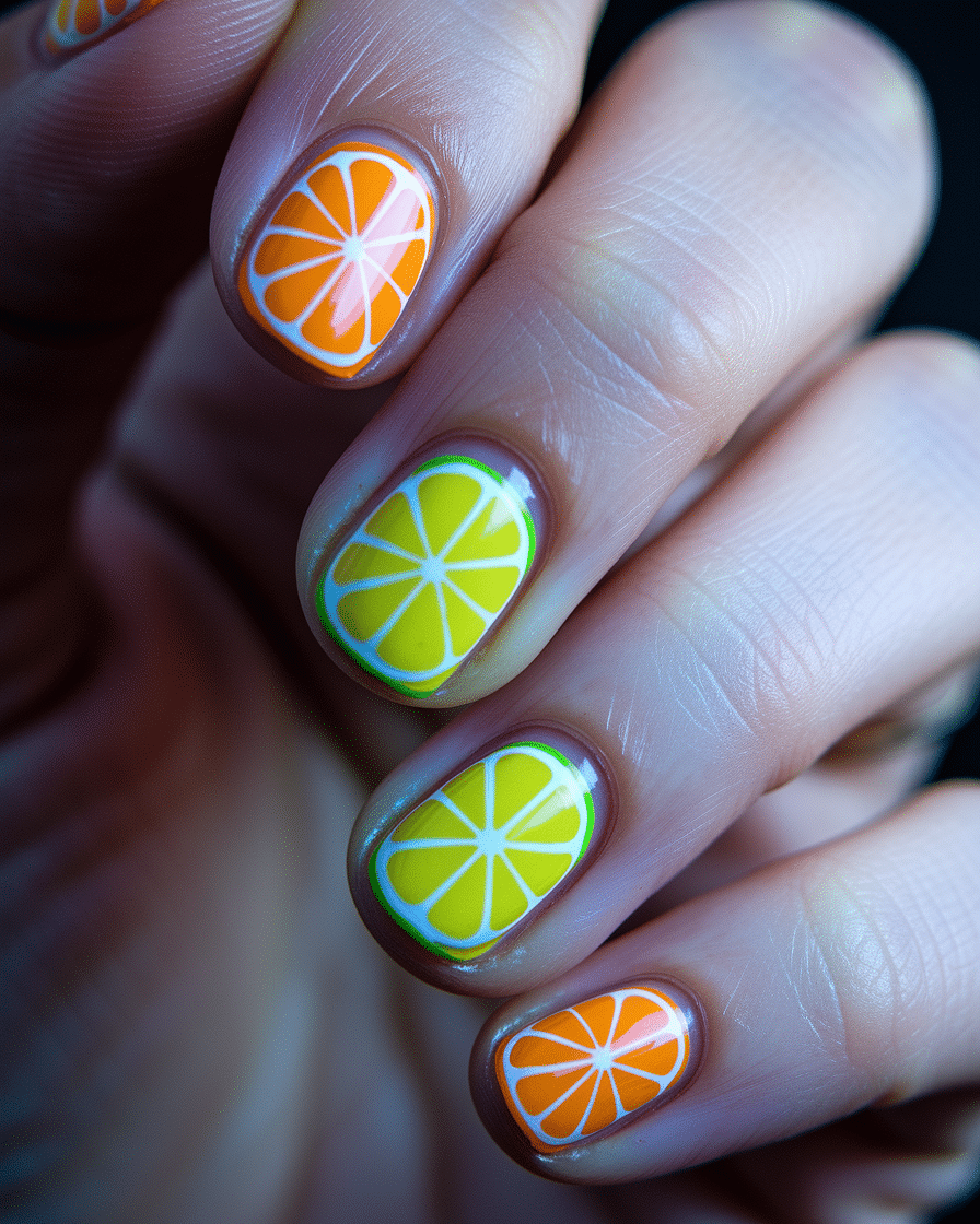 0008_4_a-close-up-photograph-of-a-beautifully-m_tiXFxQE2SLueyPVvUP1OLQ_M16_HKN9SQCvU6EPMZ95Tw Fresh Fruit-Inspired Nail Designs Perfect for Summer Manicures