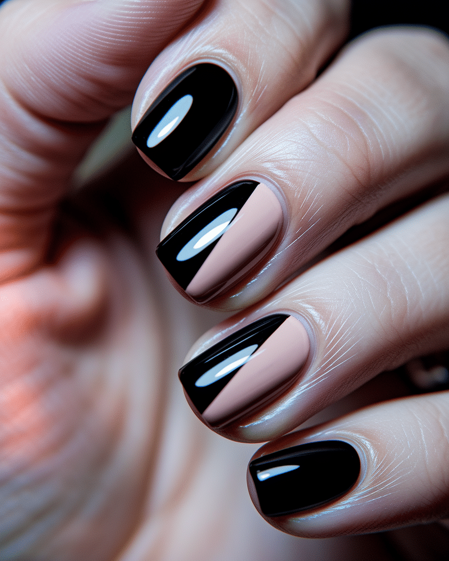 0009_2_a-close-up-photograph-captures-a-beautif_d-stQ_eETGKieHVRqGJDiA_NKOjSwY8Qyq-RBZKTWq8NQ Elegant Nail Art Trends with Geometric Designs in Black and Nude
