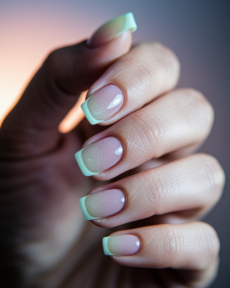 0009_2_a-close-up-photograph-captures-the-exqui_Mv5ZNwAoTCmeVubSp2nNMA_VKfPcF1qQ9G6C36NjrVP1Q Soft Green Nail Trends for a Clean and Minimal Look
