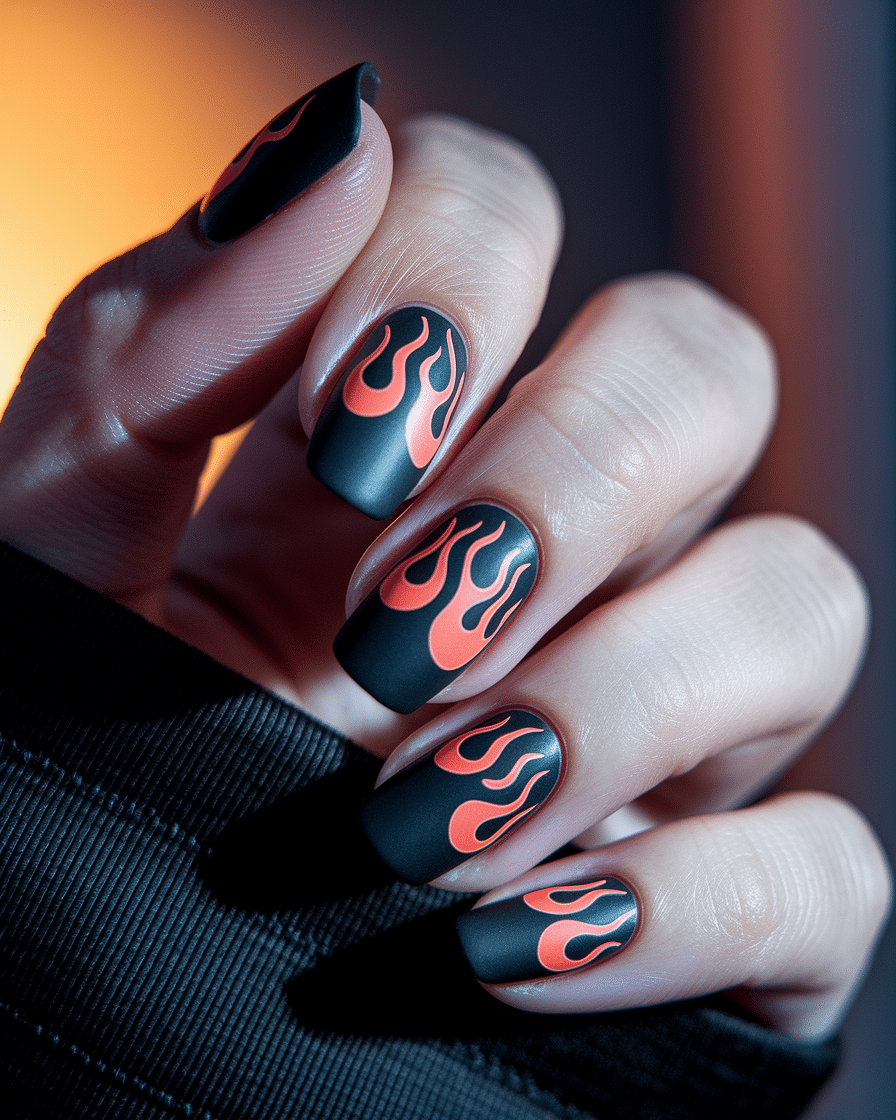 0009_2_a-close-up-photograph-captures-the-intri_4gQaUa69Su6VtO-pgUVEhQ_9p3vHPj3Qu-WQuYGg1jpmw Elegant Nail Design Trends: Exploring the Matte and Glossy Black Contrast