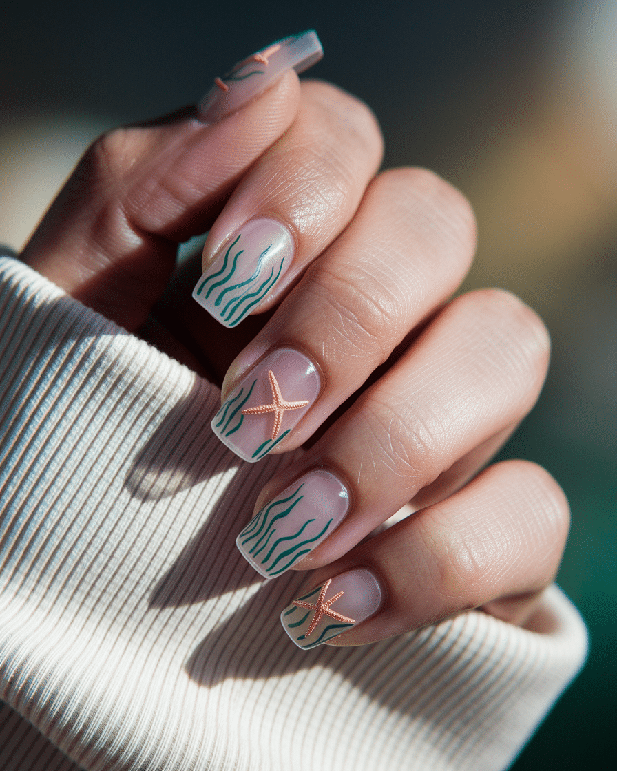 0009_2_a-close-up-photograph-captures-the-intri_sPm3Zm7PSGWTVlfy3WbA5g_mNvf4Kf2QkOqapl6zqin3g Dive into Vibrant Summer Nail Ideas Inspired by the Ocean