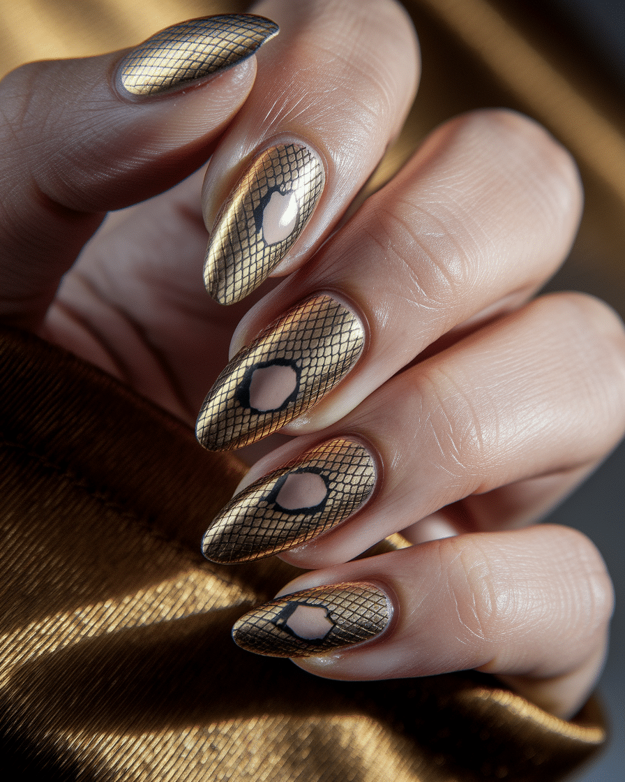 0009_3_a-close-up-photograph-captures-the-intri_dvppuFhiRmy-P9lcSxoIlQ_sl2h1mUcQ7mMJdf84S7gHg Best Snake Print Nail Designs for a Bold and Stylish Manicure