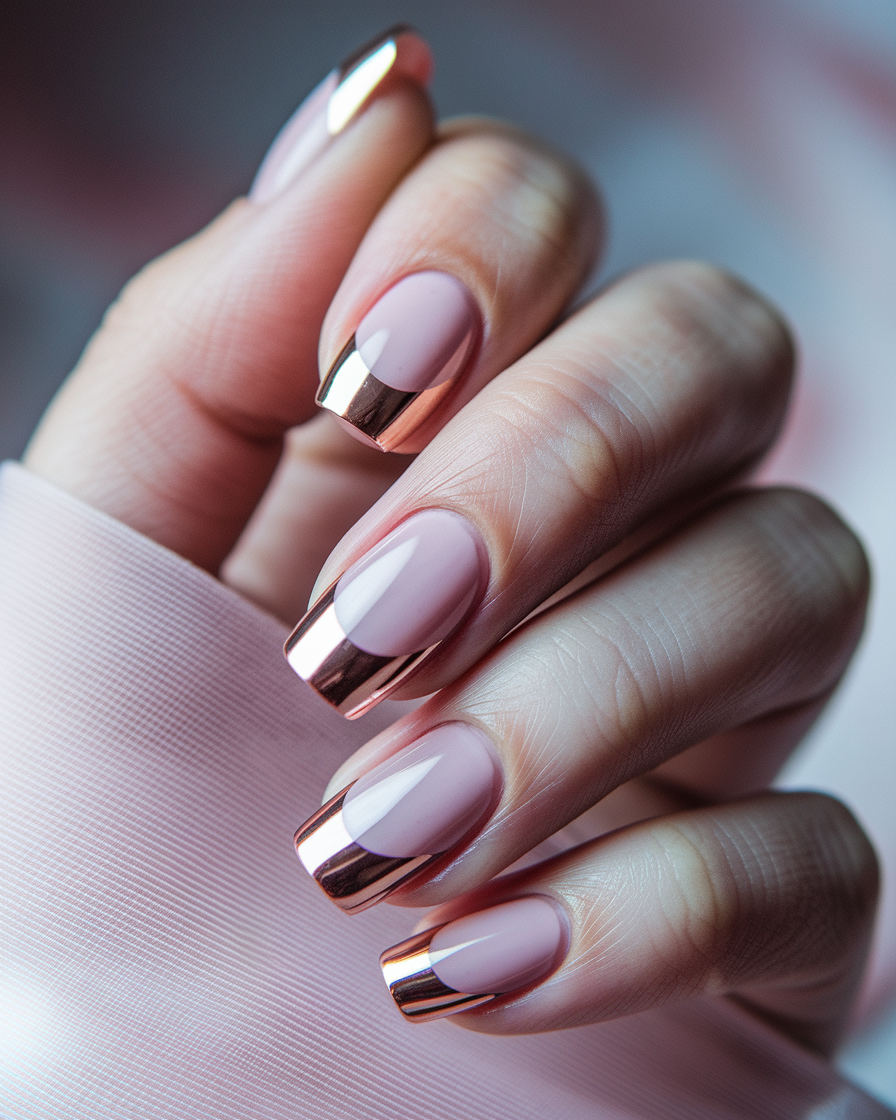 The Rise of Chrome French Tip Nails: A Trend That Combines Elegance and Edge