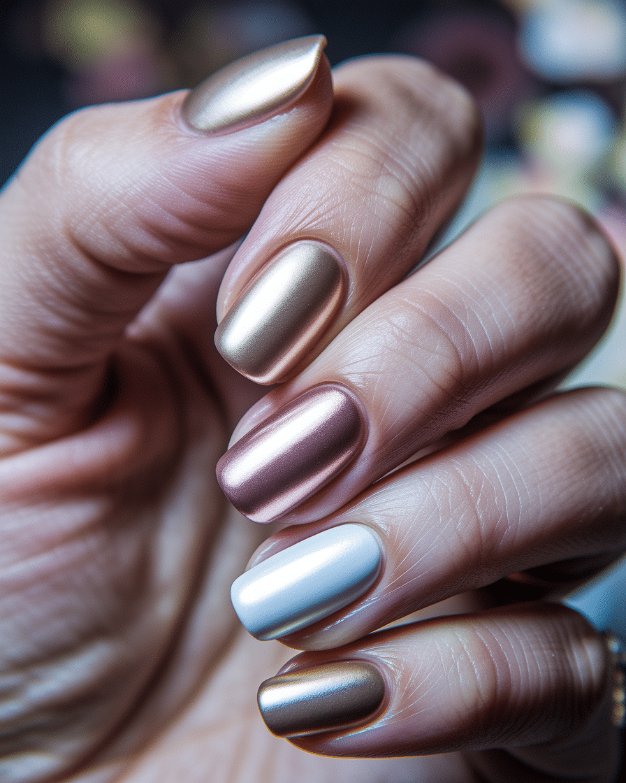 0009_3_in-a-close-up-photograph-a-hand-with-ele_P-dr5jn5Rf6DUCGEVsvqAA_Xll0hiAkSaqHaHV248Gvow Colorful Nail Trends That Celebrate Individuality and Creativity