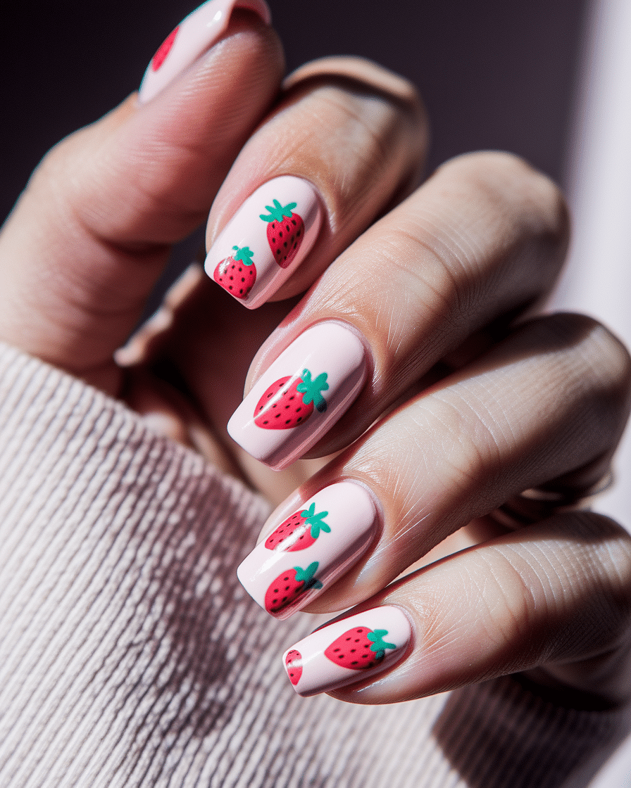 0009_4_a-close-up-photograph-captures-the-intri_eQzRyRaHRI69ALRUngutZQ_aTBdqTBOTZ-YcpZwsMA5nw Fresh Fruit-Inspired Nail Designs Perfect for Summer Manicures