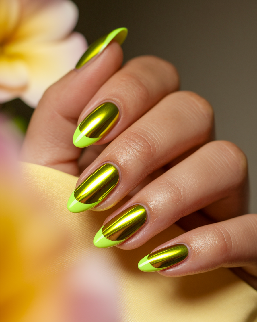 0010_1_a-close-up-photograph-of-a-beautiful-han_G9_DT274SZaH3QPaDQSBlQ_ZbiOhExiQL-n2Xg6Zh7x_g_cover Chrome Nail Ideas Inspired by Citrus Shades for a Bold Summer Look