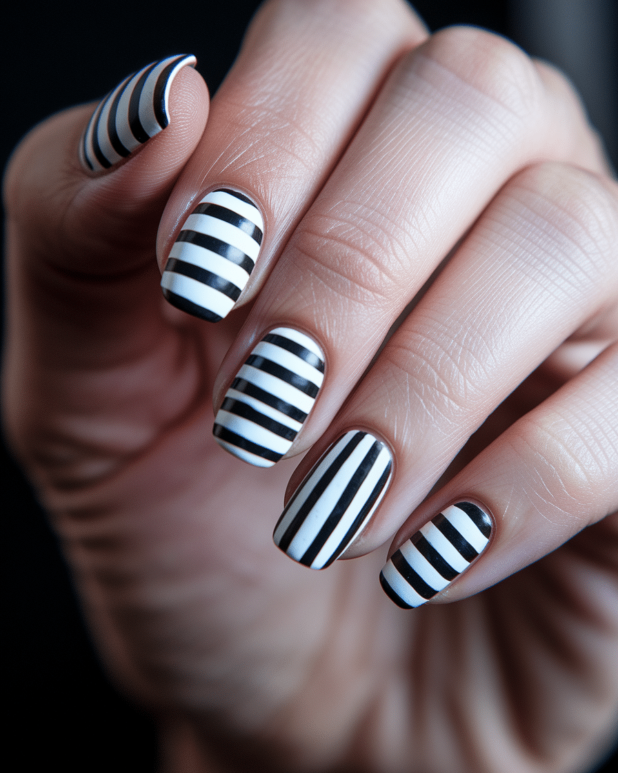 The Ultimate Guide to Black French Almond Nails for Fall