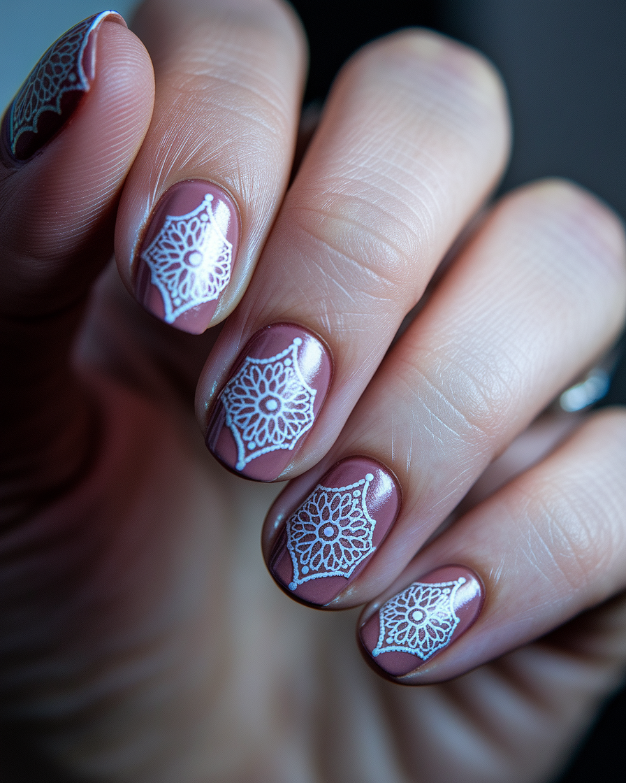 The Best Pink Nail Designs with a Boho and Glamorous Twist