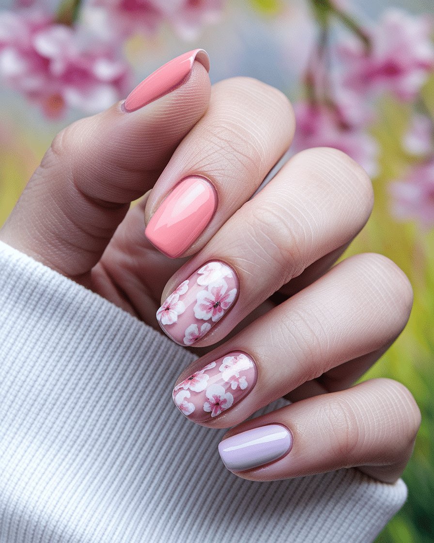 Watercolor Nail Art Designs That Look Like Miniature Paintings