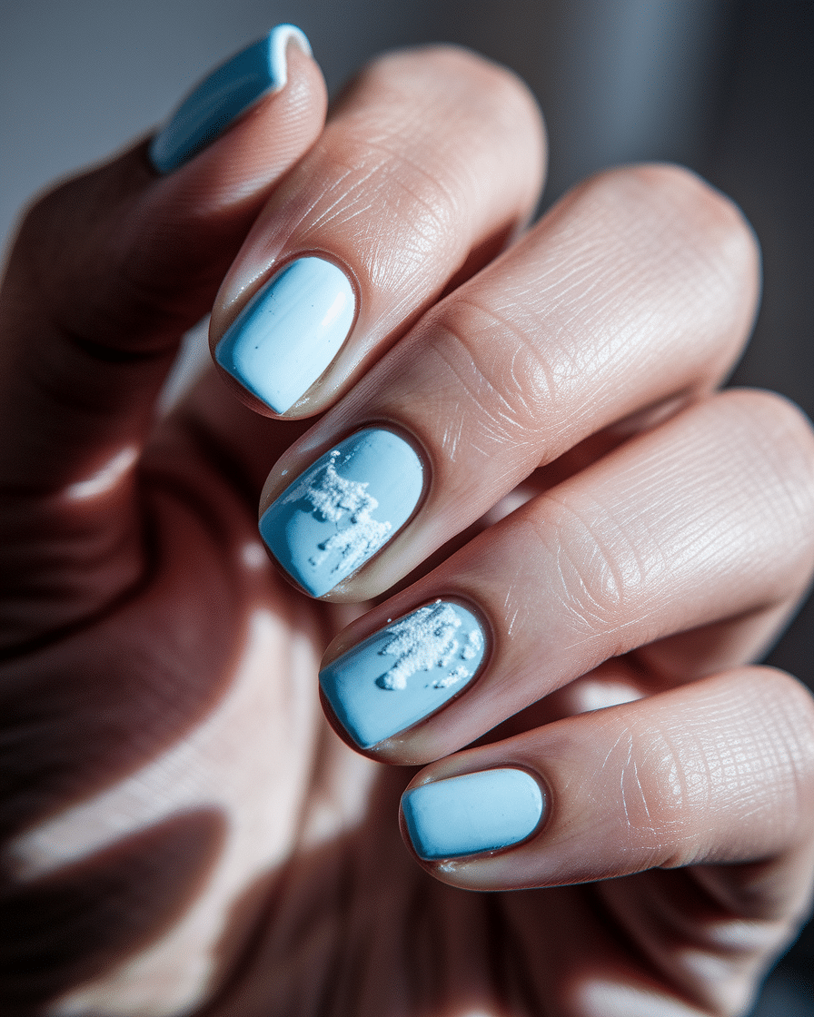 0010_3_a-close-up-photograph-captures-a-beautif_RKNLse43TiK1GmBwNUfdqQ_h7zVBnq9QZiuk1FDn2u67g Trendy Blue Nail Designs Inspired by Denim Fashion