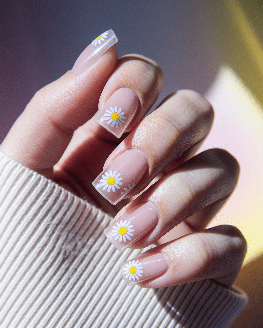 Fresh and Fun Nail Ideas Inspired by Yellow Daisies