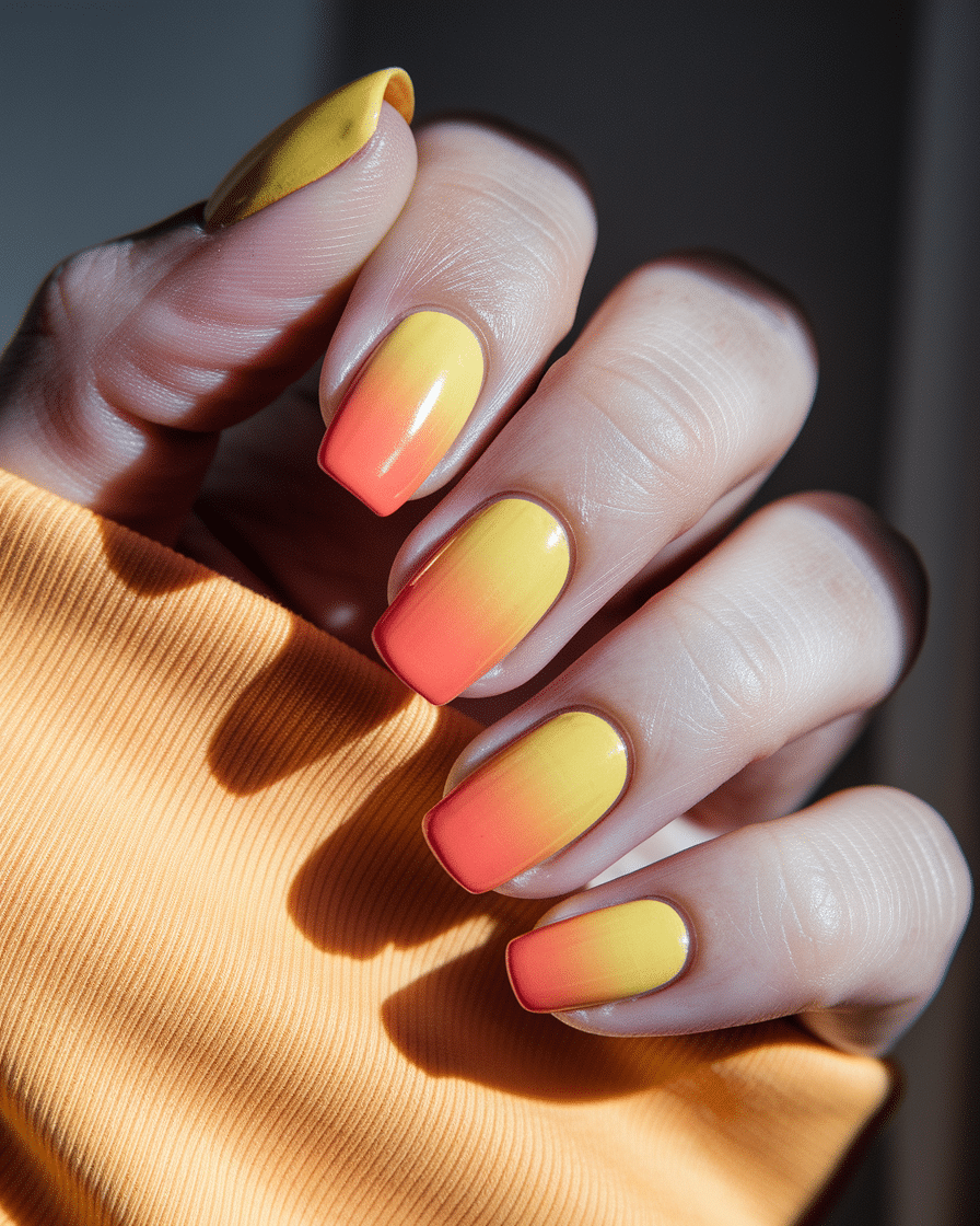 0010_3_a-close-up-photograph-of-a-hand-with-nai_w6KYohXCTuSvjsf3KJHRIA_--yuzgWZT82IECd3ayTZvQ Ombre Coffin Nails That Glow Like a Summer Sunset