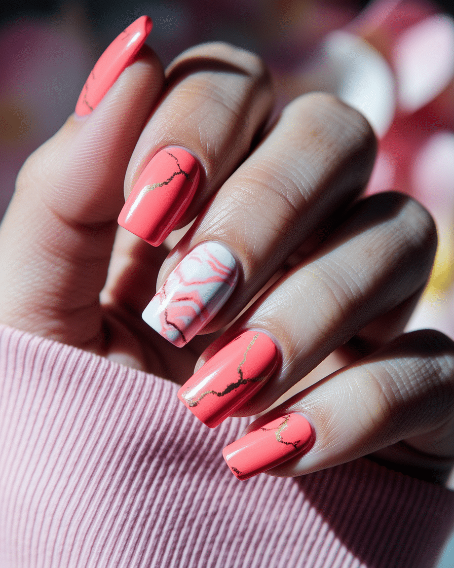 0011_2_a-close-up-photograph-of-a-beautiful-han_m3hKQbX9Sp6wMA-C2owuKQ_RVB5zWSpSgmzevnJG6rW5A_cover Elegant Nail Design Ideas with Coral and Gold Accents for a Luxurious Look