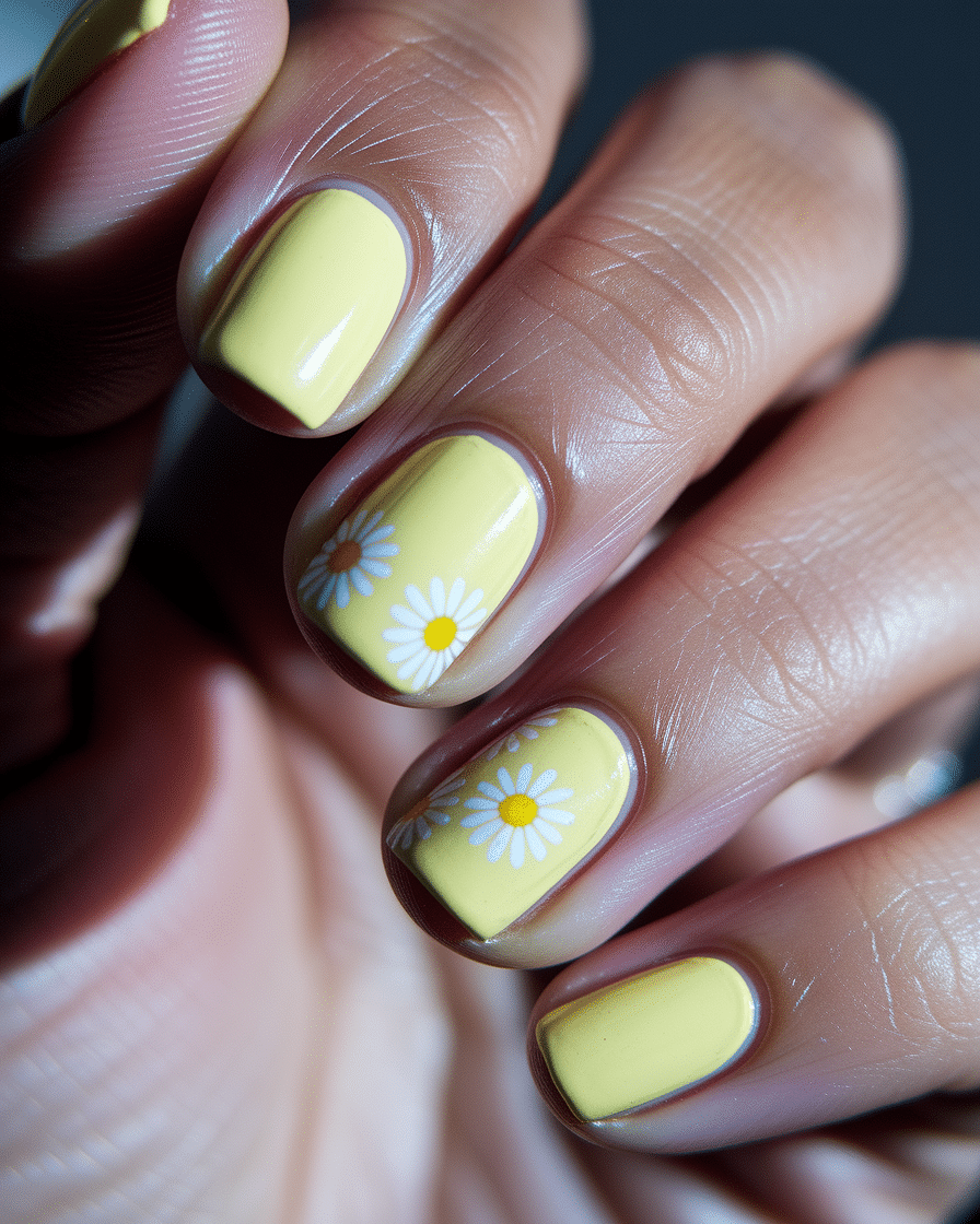 Fresh and Fun Nail Ideas Inspired by Yellow Daisies