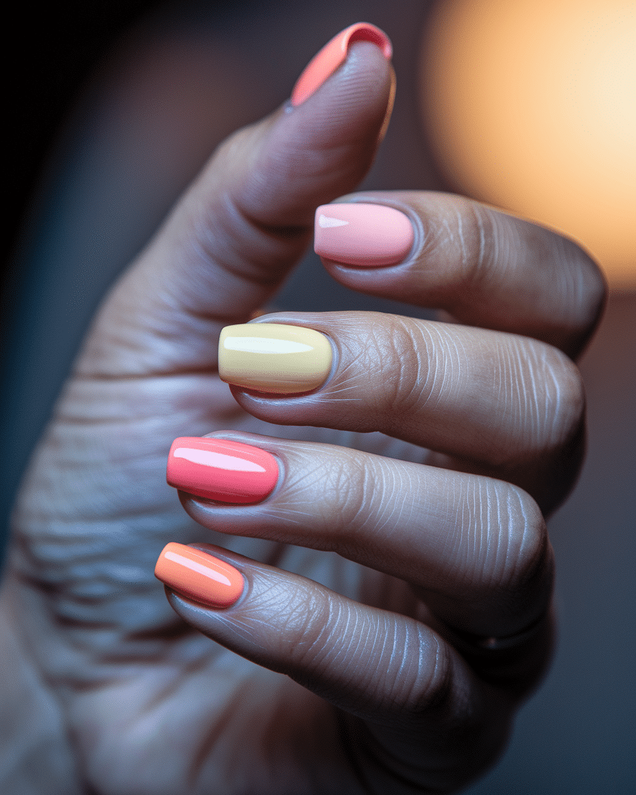 0011_3_a-close-up-photograph-captures-the-exqui_adVbaQhWTFabcQHRQj08ng_0Y7xFy_4TI6h5jDyCEAYXg Ombre Coffin Nails That Glow Like a Summer Sunset