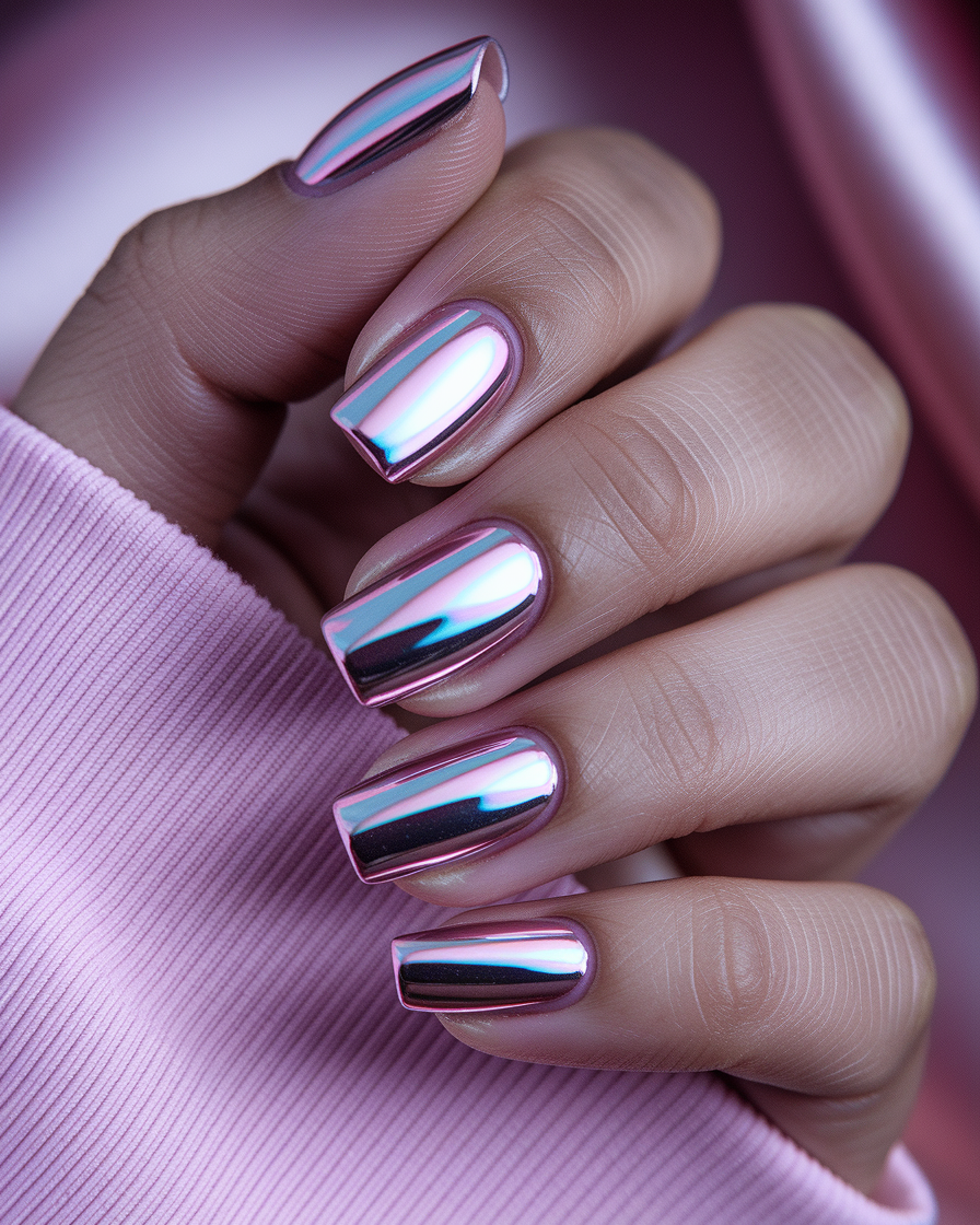 0011_3_a-close-up-photograph-captures-the-intri_eg6Joo2fR2SxmJQxAhBOOQ_WxX6jDy9ThW24gZSBcKeaQ The Best Pink Chrome Nail Designs for a Glam Barbiecore Look
