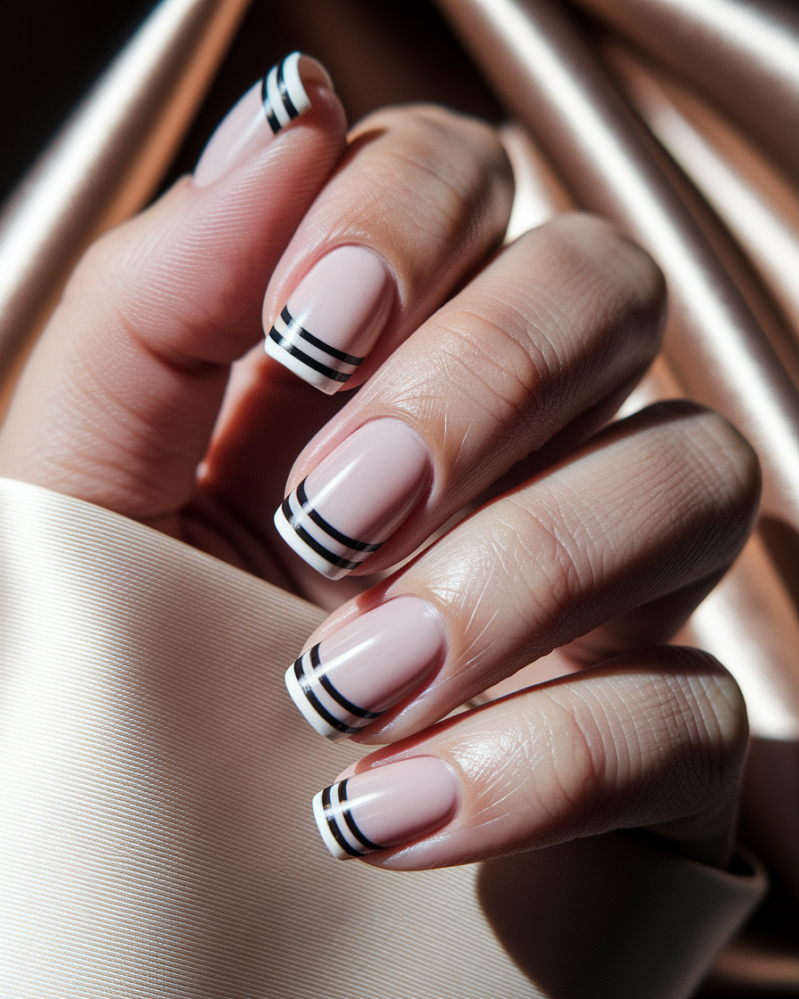 0012_2_a-close-up-photograph-captures-a-beautif_Q7hIQm75QP-dX201O98MwQ_C1X1Drx9R3Oo4Z30psu9ow Elegant Nail Trends That Redefine the Classic French Manicure