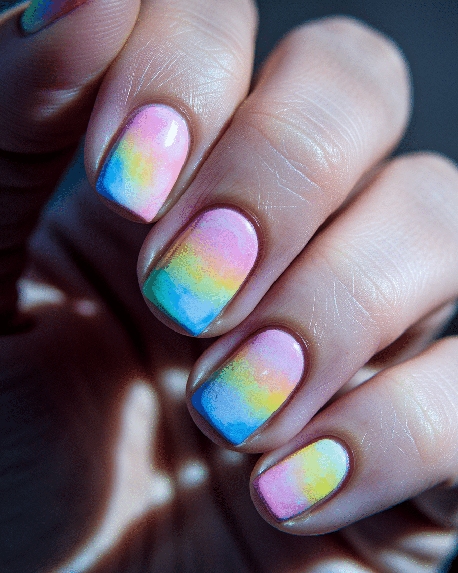 Watercolor Nail Art Designs That Look Like Miniature Paintings