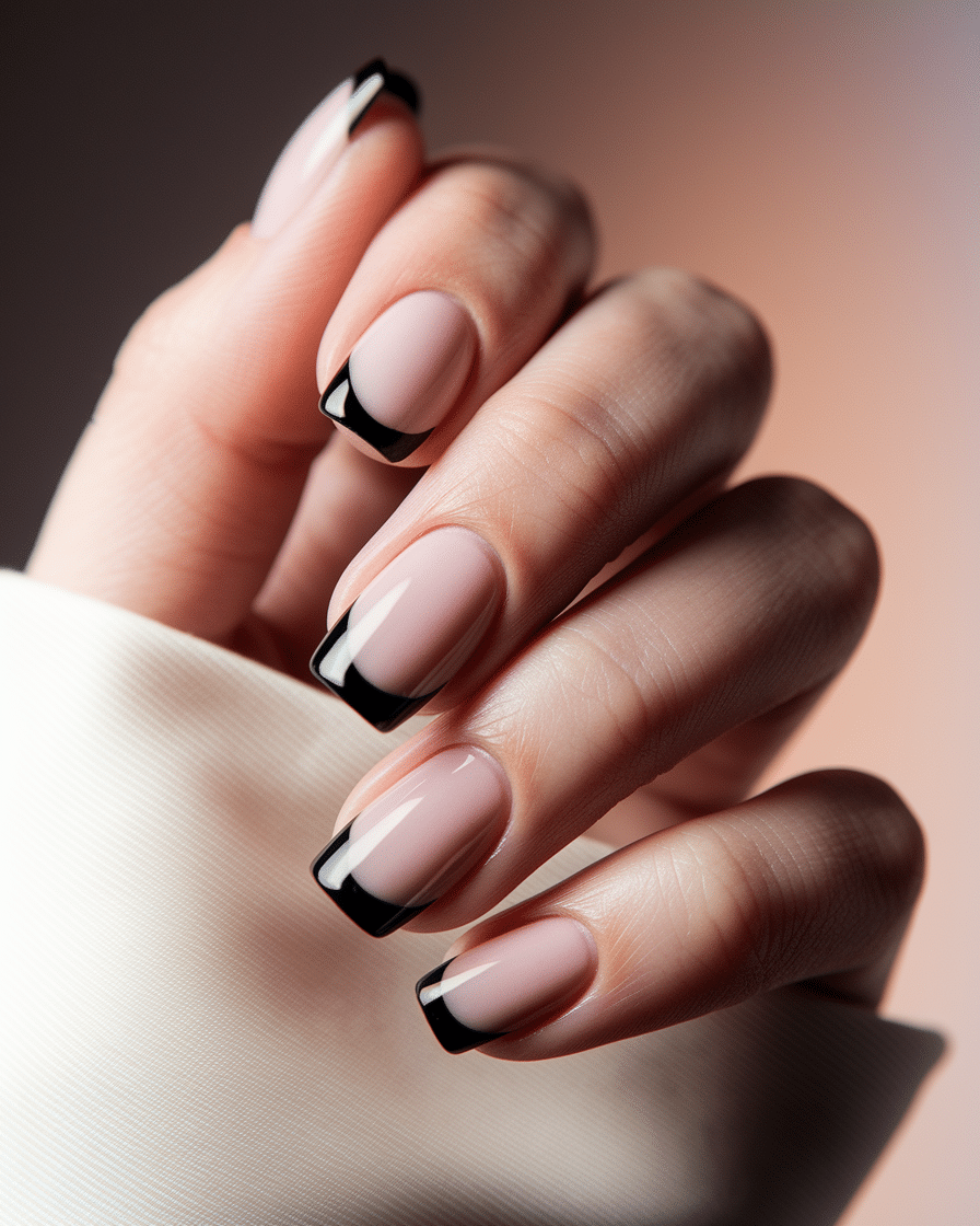 0012_2_a-close-up-photograph-captures-the-elega_x-GdQRCvQ0CF3UHo5a1JKg_DMhOvxzjTtiDMJmoM4O9jg_cover Elegant Nail Design Ideas with a Bold Edge: Why Black French Tips Are Making a Statement