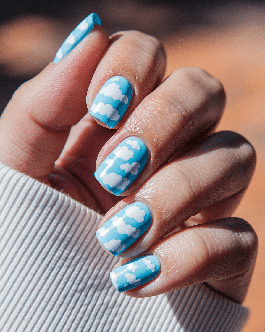 0012_3_a-close-up-photograph-captures-a-hand-wi_xfGICZapRhq-G7lFupWWYg_DaOWMtxbRC-gp2nPQjTASg Dreamy Pastel Nail Designs with Cloud Art for a Soft and Serene Look